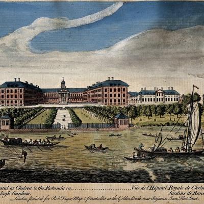 THE ROYAL HOSPITAL // Pehr Kalm (1716-1779) // Robert Sayer, Fleet Street, London, 1750.