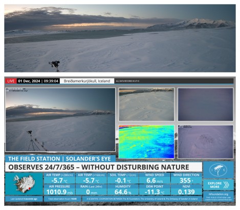 THE FIELD STATION SOLANDER’S EYE | Breiðamerkurjökull | Vatnajøkull National Park | Iceland.
An autonomous field station operates continuously, leaves no trace, and independently generates valuable research data - unaffected by weather.     www.ikfoundation.org/fieldstat…