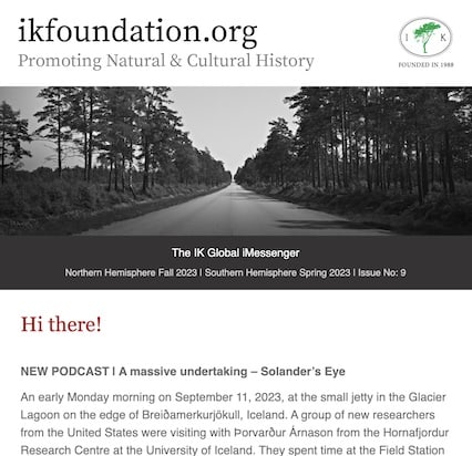 A Podcast and a free Poster... | The IK Foundation iMESSENGER | Issue No: 9 2023