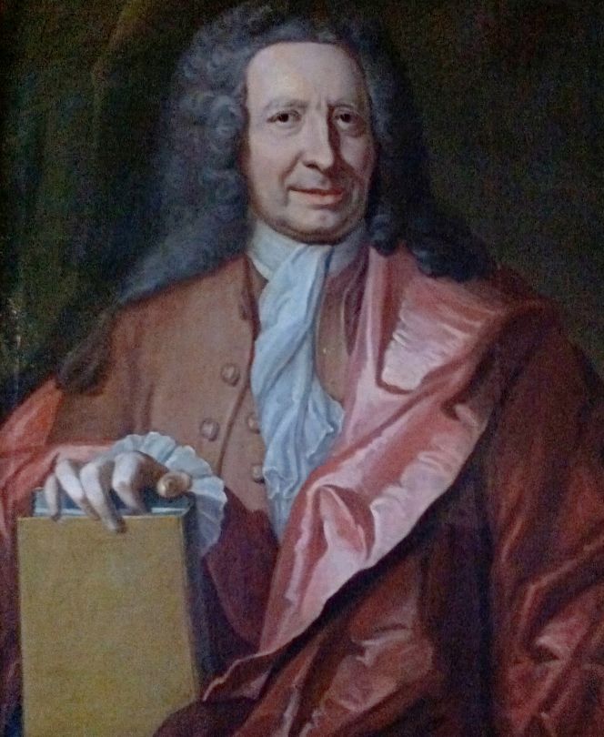 Portrait of Olof Rudbeck the Younger by an unknown artist, probably during the 1710s. (Courtesy: Uppsala University. Public Domain).