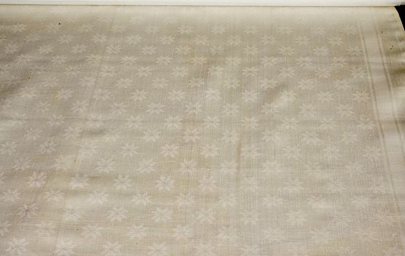 An example of linen damask woven by Anders Nyman (1779-1858). This fine napkin (71x78 cm) with star-motif is dated 1842. (Courtesy of: Malmö Museum, No: MM 027633).